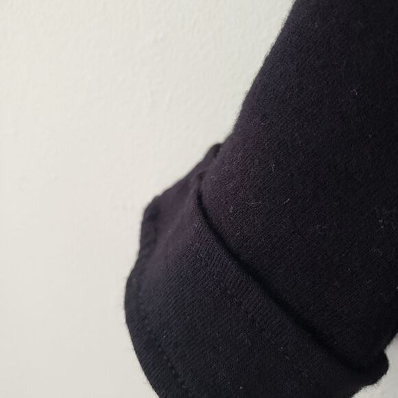 J. Crew Wool Zip Pocket Dress Black Womens Size 0 Mini - Picture 7 of 7